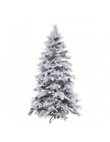 Christmas Tree White Green PVC Metal...