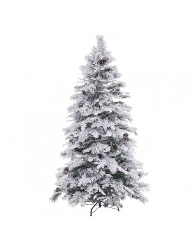 Christmas Tree White Green PVC Metal...