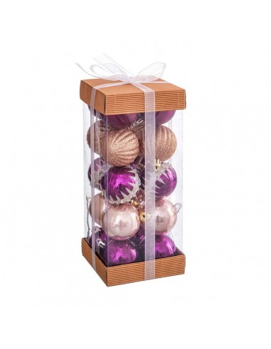 Christmas Baubles Multicolour PVC 4 x...