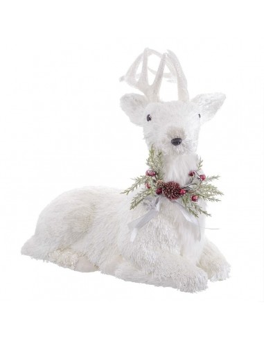 Christmas bauble White Polyfoam Deer...