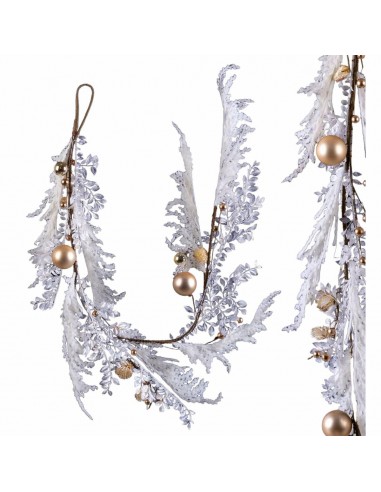 Christmas garland White Golden...