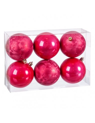 Boules de Noël Fraise Plastique 8 x 8...