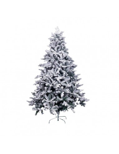 Sapin de Noël Blanc Vert PVC Métal...