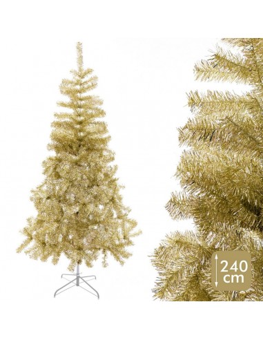 Christmas Tree Golden Metal Plastic...