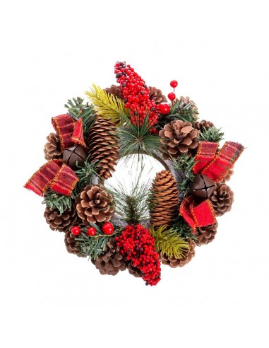 Kerstkroon Rood Multicolour PVC...