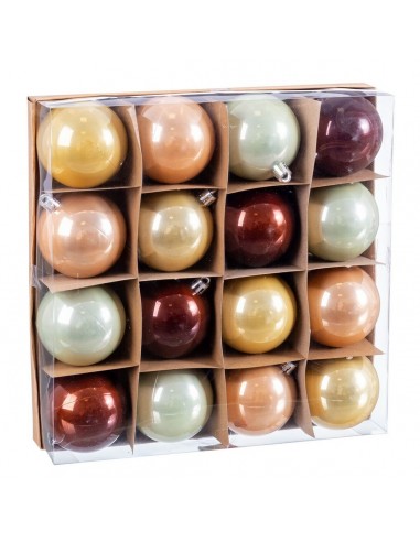 Kerstballen Multicolour Plastic 6 x 6...