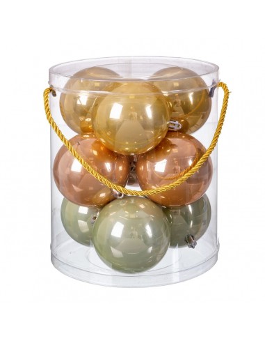 Kerstballen Multicolour Plastic 8 x 8...