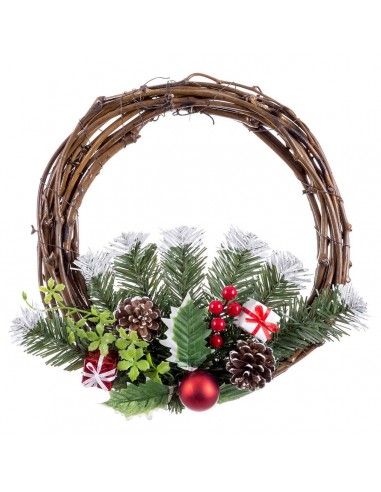 Advent wreathe Red Multicolour Rattan...