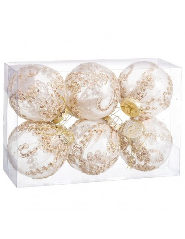 Christmas Baubles Champagne Plastic...