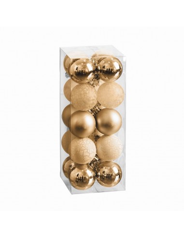 Kerstballen Gouden 5 x 5 x 5 cm (20...