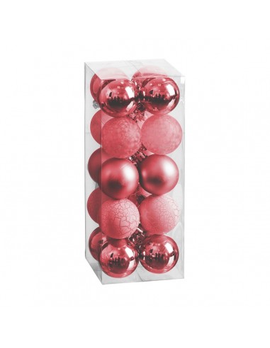 Kerstballen Rood 5 x 5 x 5 cm (20 Stuks)