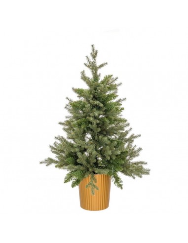 Sapin de Noël Vert Doré Polyéthylène...