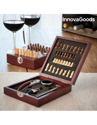 Chess Wine Set InnovaGoods 37 Pieces...