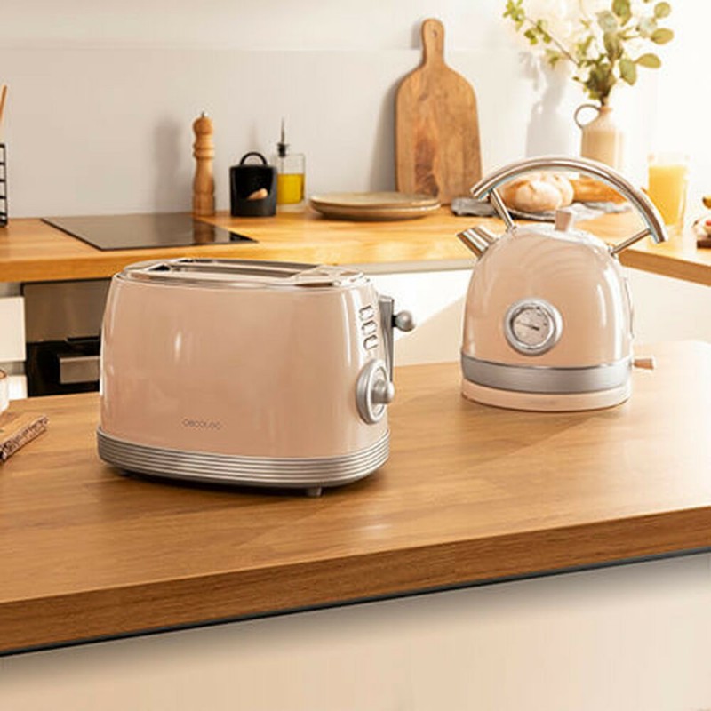 Tostadora Cecotec Vintage Beige 850 W