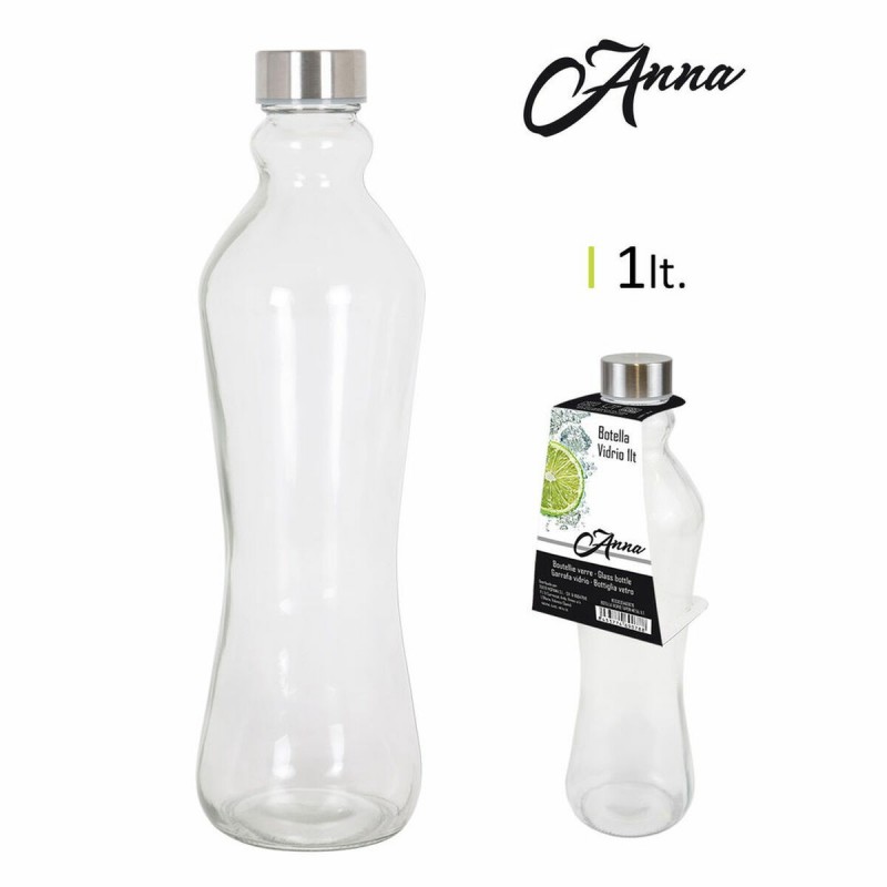 Glas-Flasche Metallkappe 1 L (1000 cc)