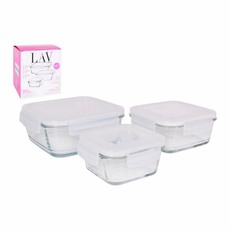 3 Lunchbox-Set LAV Kristall (3 pcs)