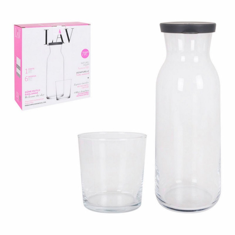 Set LAV Jarra Vasos Cristal (7 pcs)