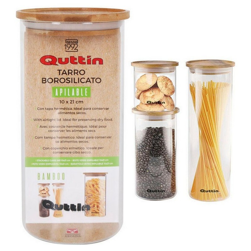 Tin Quttin Bamboo Borosilicate Glass...