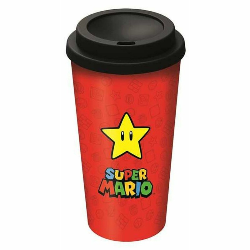 Vaso con Tapa Super Mario (520 ml)