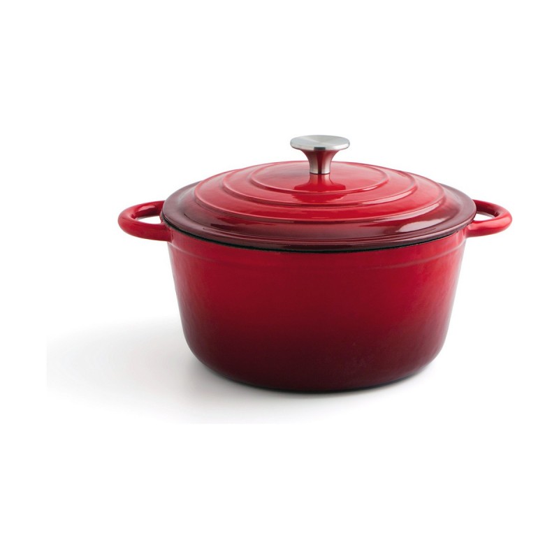 Casserole with lid Bidasoa Red Metal...