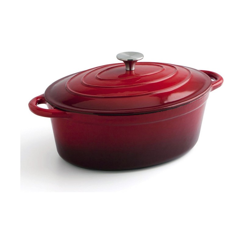 Casserole with lid Bidasoa Red Metal...