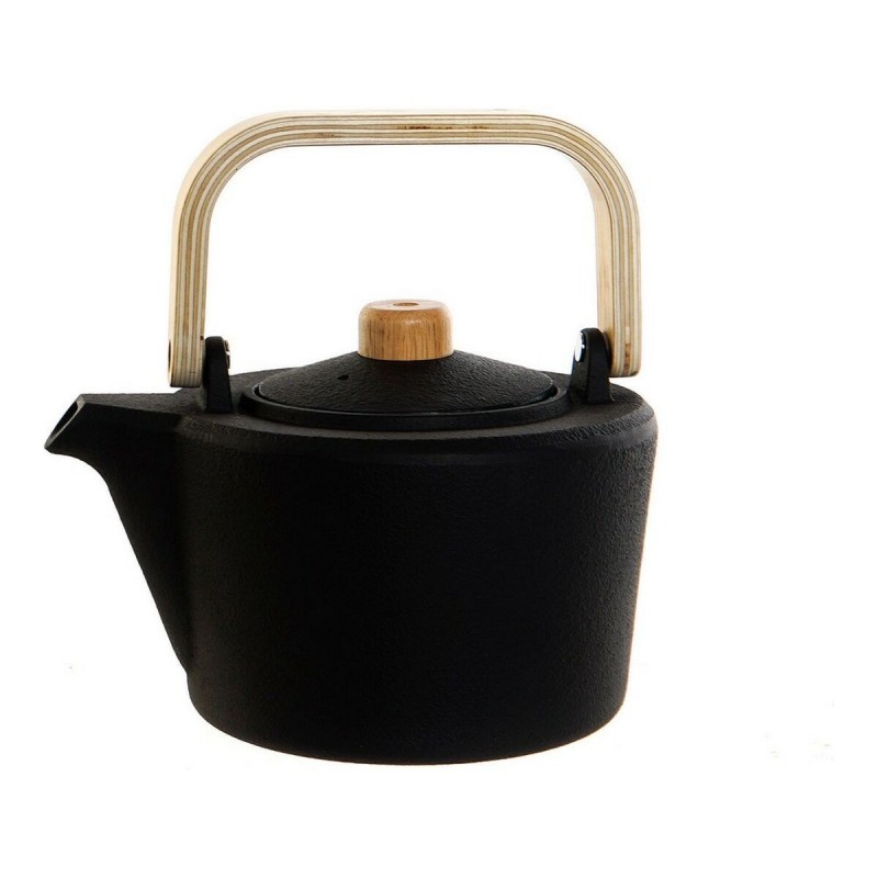 Teapot DKD Home Decor Black Stainless...