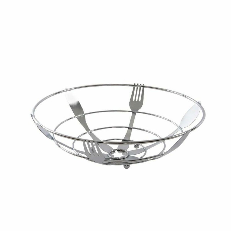 Fruit Bowl DKD Home Decor Silver...