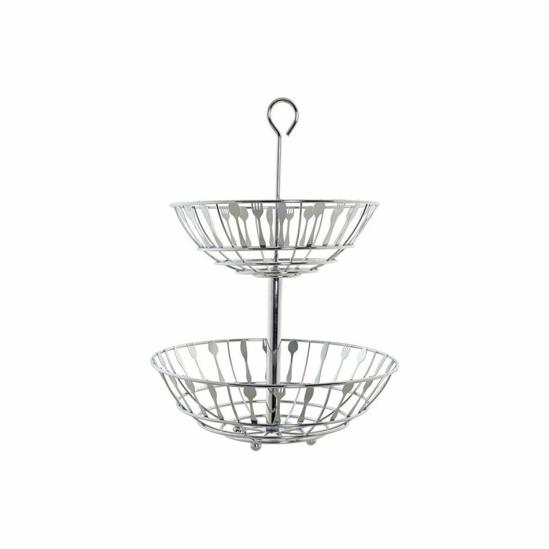 Fruit Bowl DKD Home Decor Silver...