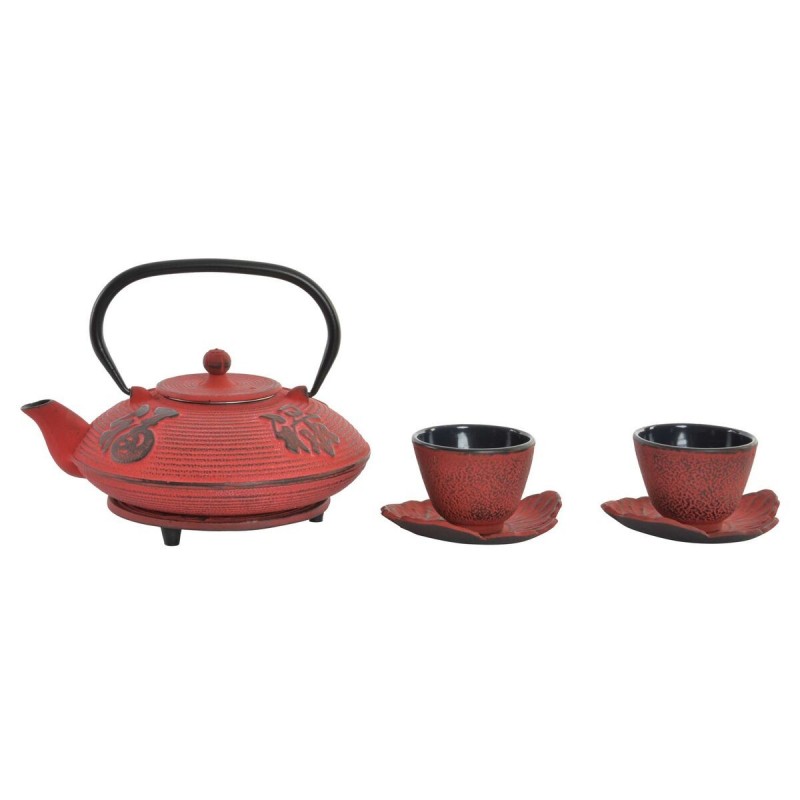 Tea Set DKD Home Decor Red Black (800...