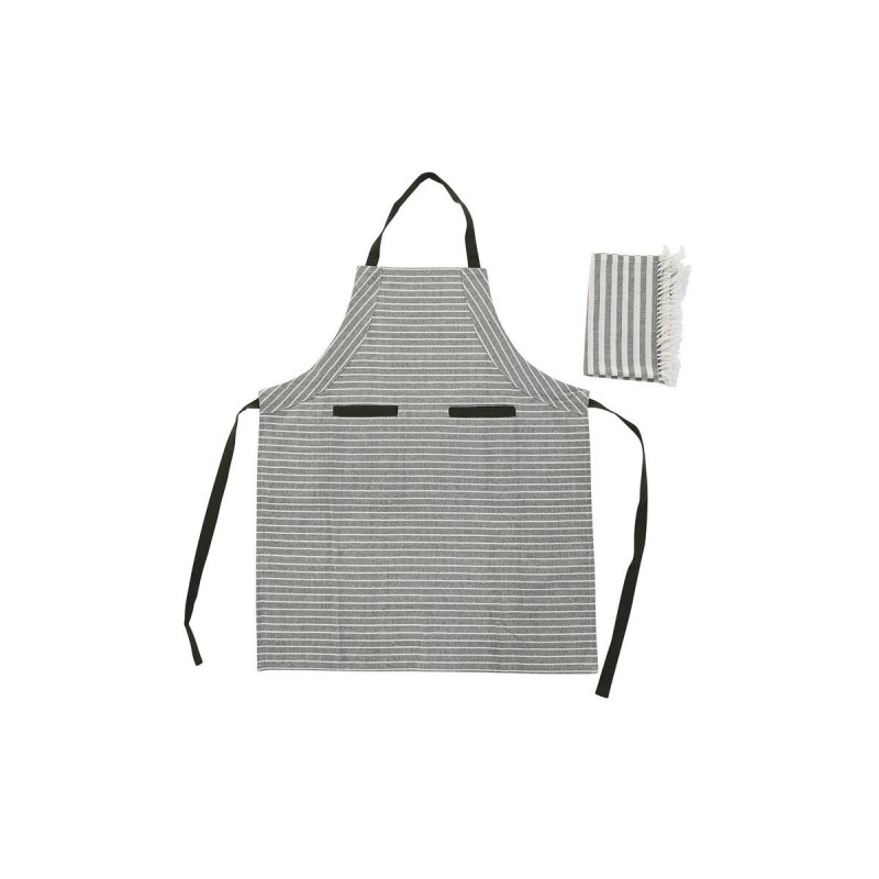 Apron with Pocket DKD Home Decor Grey...