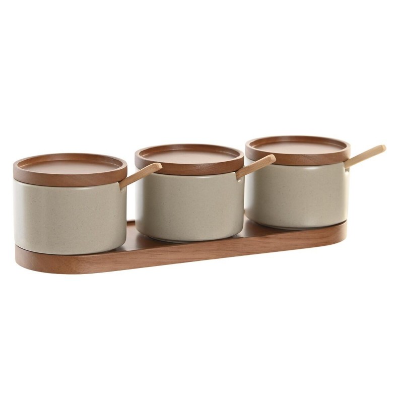 Sugar Bowl DKD Home Decor Rubber wood...