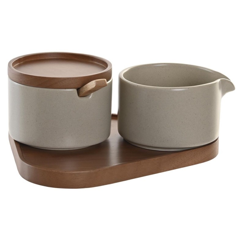 Sugar Bowl DKD Home Decor Rubber wood...