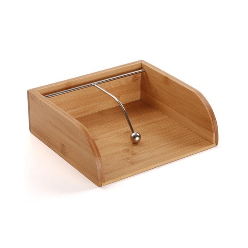 Napkin holder Versa Bamboo Wood (20 x...