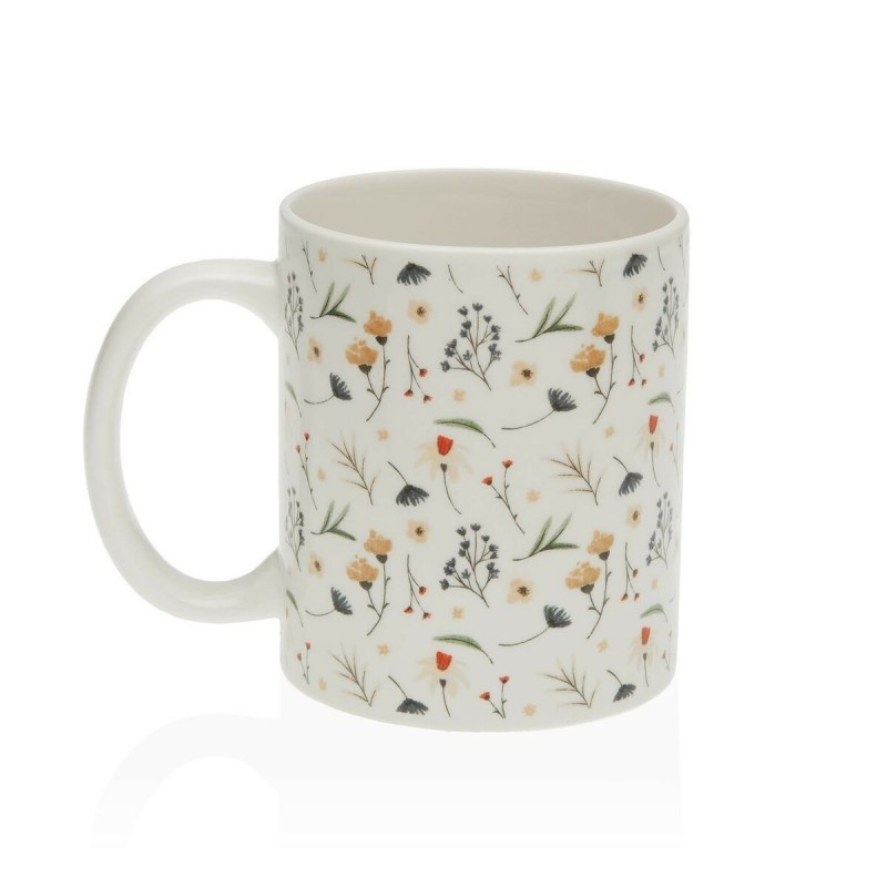 Taza Mug Versa Lili Flores Gres