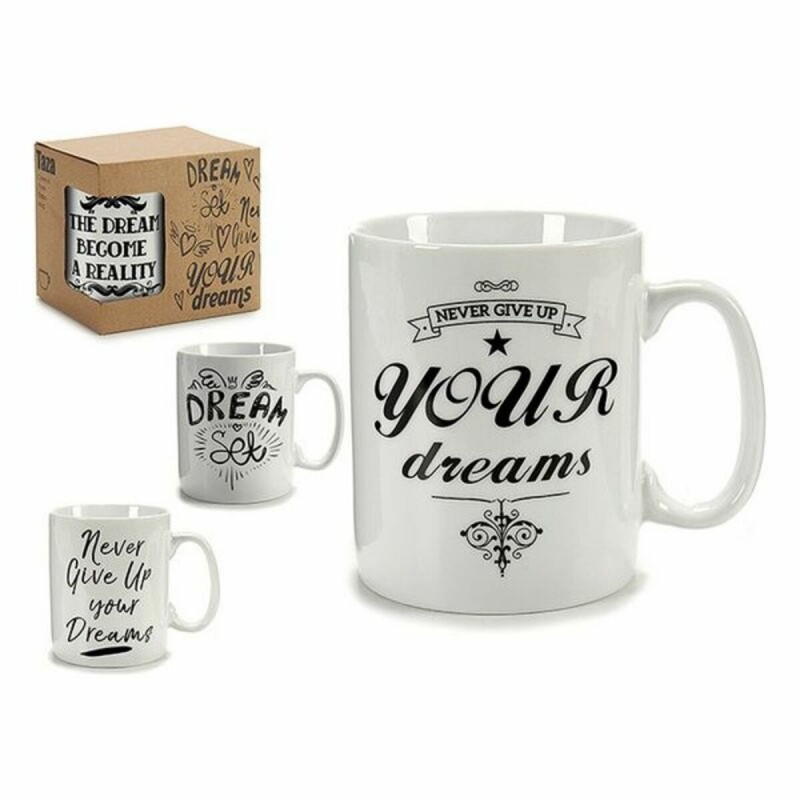 Taza Mug Dream 330 ml Porcelana Negro