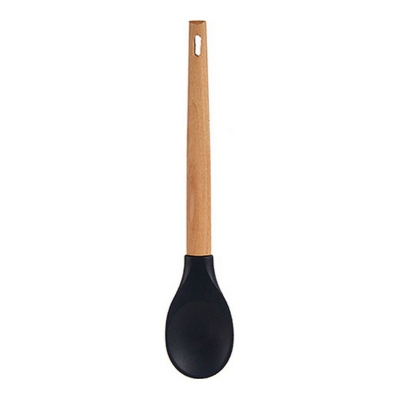 Spoon Brown Black Silicone beech wood...