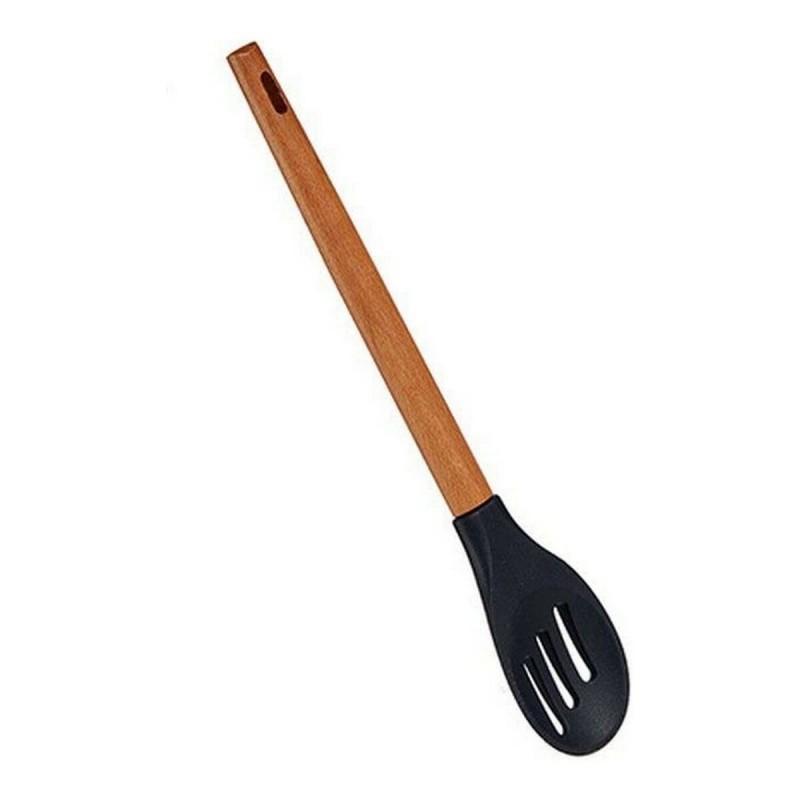 Cuillère Marron Noir Silicone Bois de...