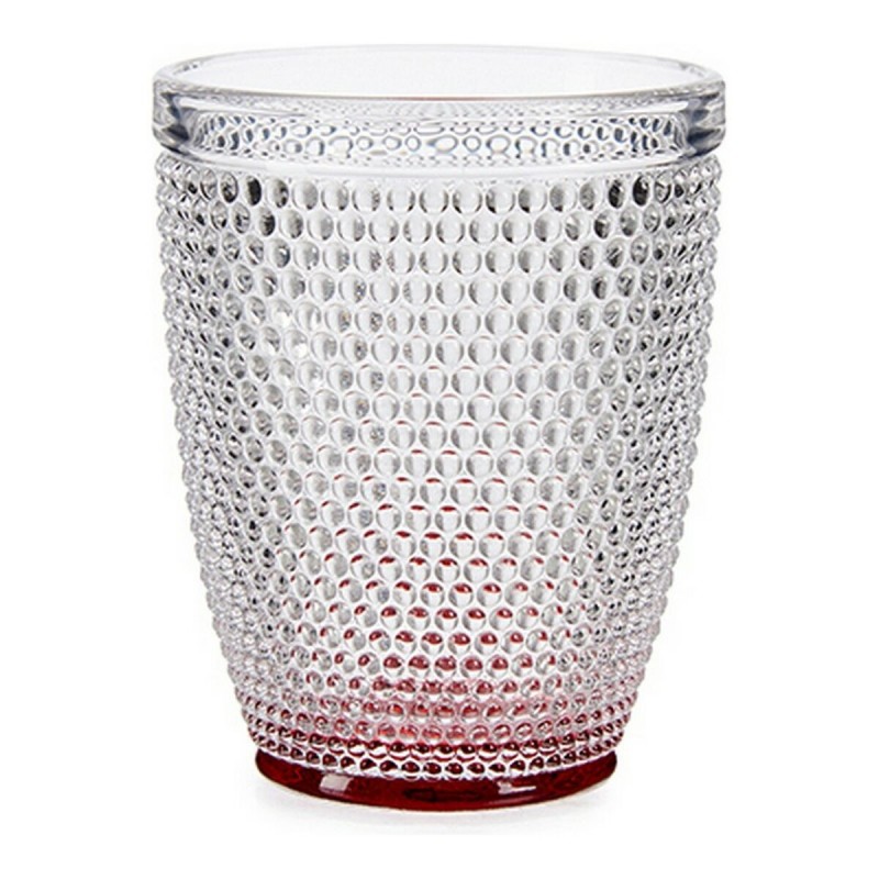 Vaso Rojo Puntos Cristal (300 ml) (1...