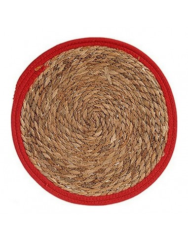 Table Mat Brown Red Natural Fibre (Ø...