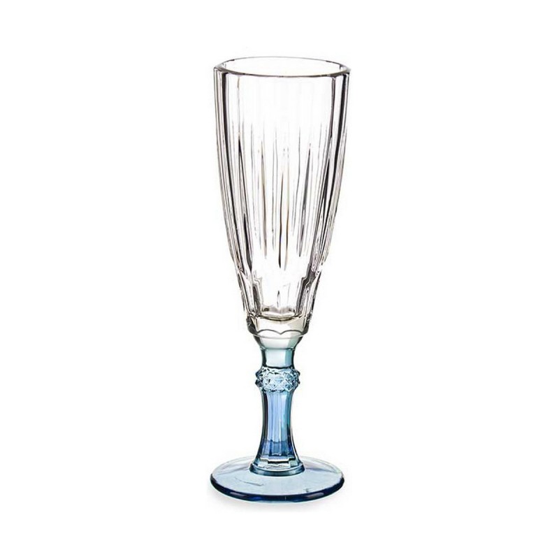 Champagneglas Exotic Kristal Blauw...