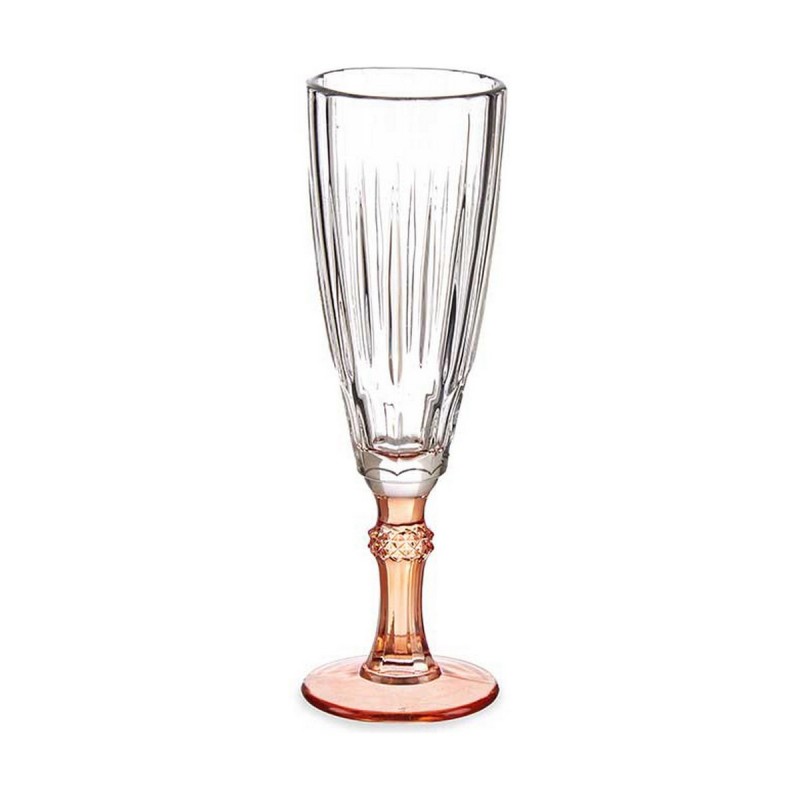 Champagne glass Exotic Crystal Salmon...