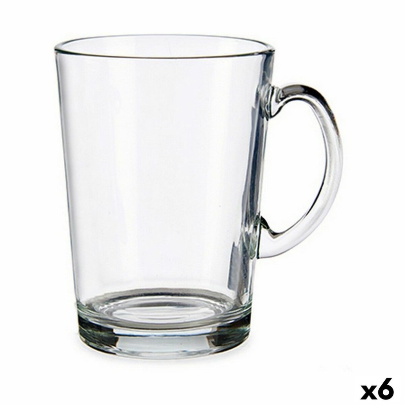 Taza Transparente Vidrio (250 ml) (6...