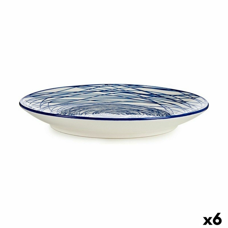 Dessertteller Ø 20 cm Porzellan Blau...