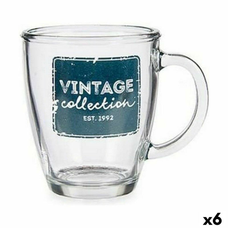 Tasse mug Vintage Transparent verre 6...