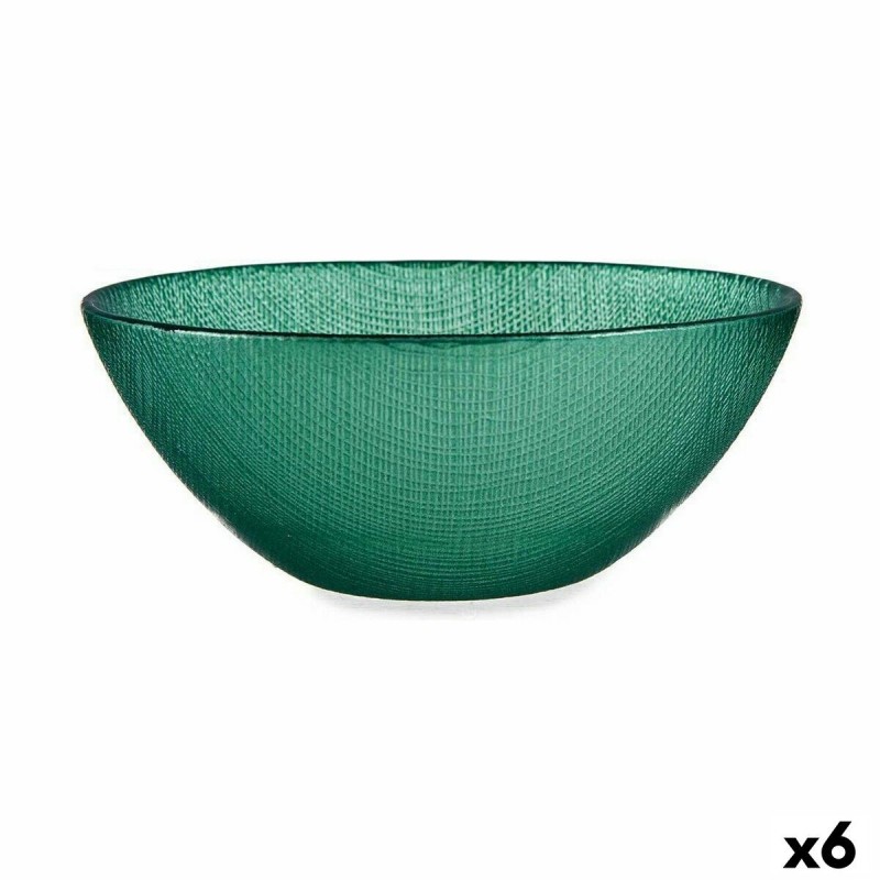 Bol Ø 15 cm Verde Vidrio (6 Unidades)