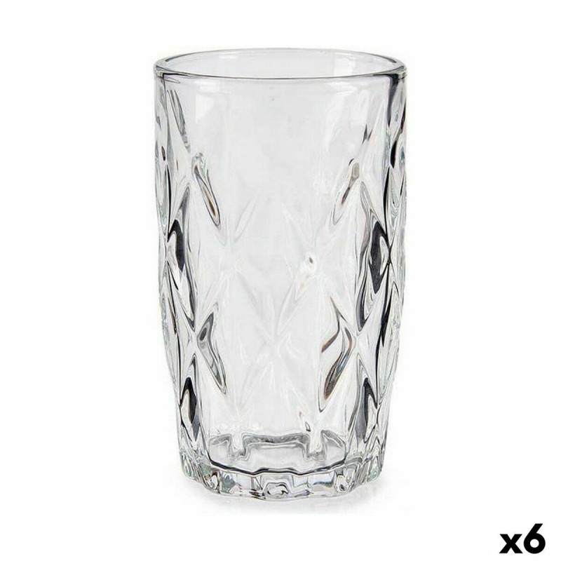 Becher Diamant Durchsichtig Glas (340...