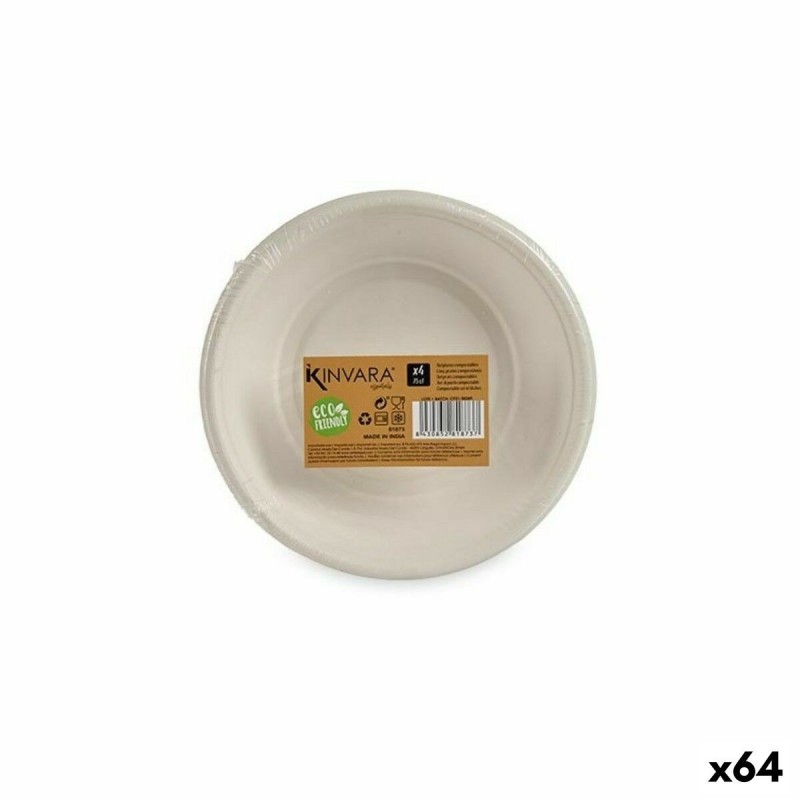 Set di piatti Compostabile Bianco 64...