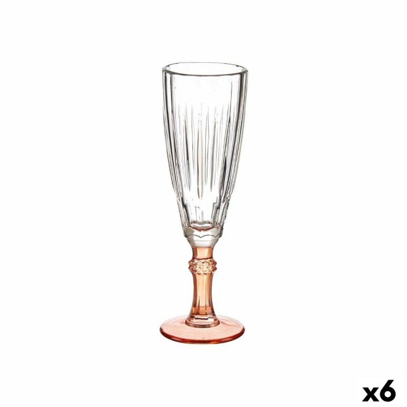 Champagneglas Exotic Kristal Zalm 6...