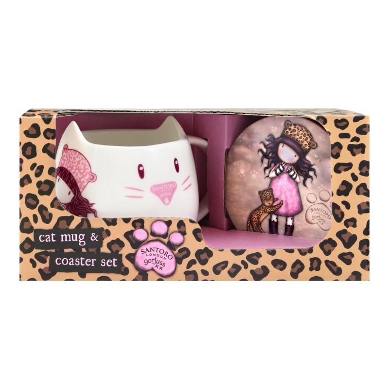 Set Gorjuss Purrrrrfect love Taza...