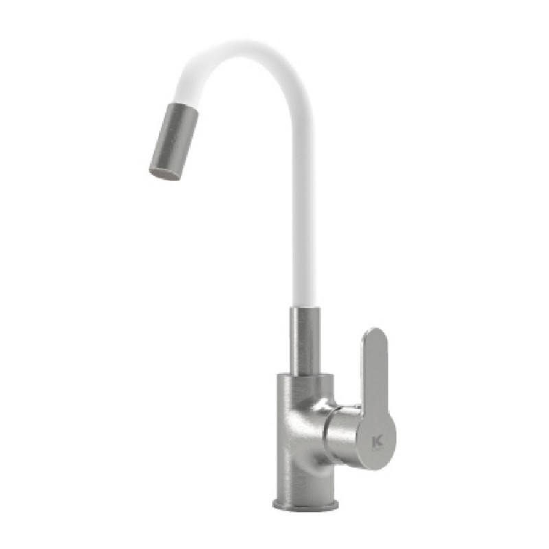 Single Handle Sink Mixer Tap White...